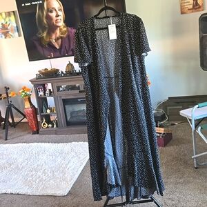 Pretty Garden Duster Long Dress With Ruffle Hem   🤍 ✨️ NEW ✨️       SIZE XXL